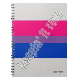 Caderno Espiral Notebook de orgulho bissexual