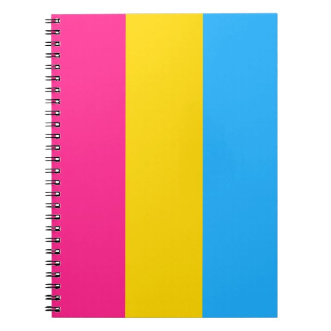 Caderno Espiral Notebook de Orgulho Pansexual (Frente)