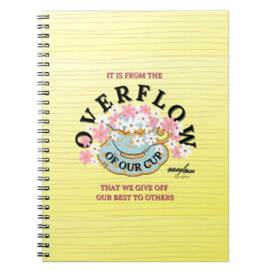 Caderno Espiral Notebook de Overflow Spiral por Adiela Akoo