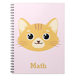 Caderno Espiral Notebook de padrão de Cat Personalizado