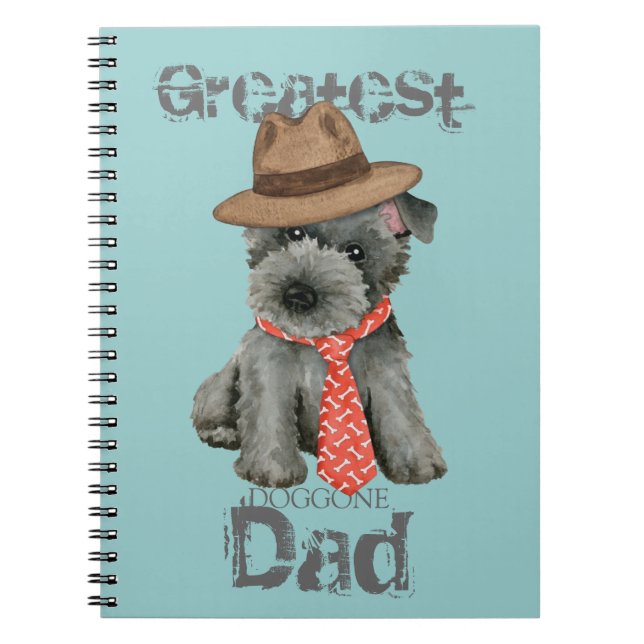 Caderno Espiral Notebook de Pai Terrier escocês (Frente)