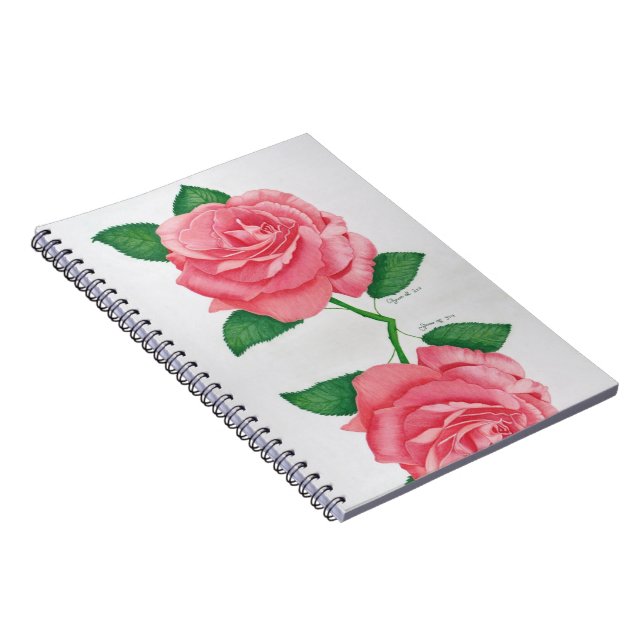 Caderno Espiral Notebook de paixão rosa (Lado Direito)