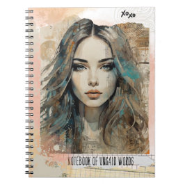 Caderno Espiral Notebook de palavras não ditas