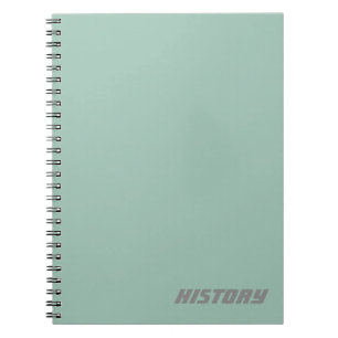 Caderno Espiral Notebook de pasta azul de assunto/nome