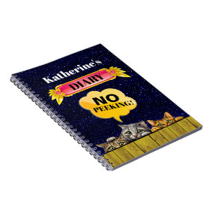 Caderno Espiral Notebook de Peeking Cats