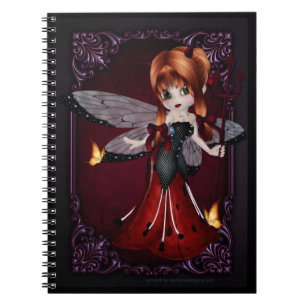 Caderno Espiral Notebook de Pequena Cookie Devil Girl Design 3