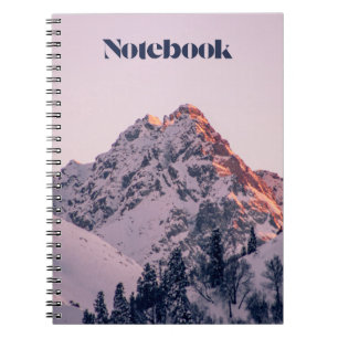 Caderno Espiral Notebook de pico de montanha
