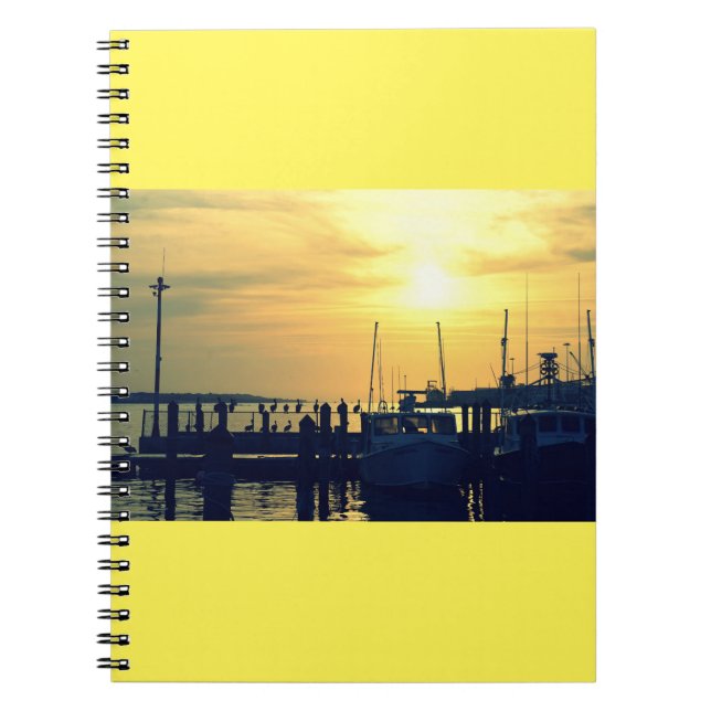 Caderno Espiral Notebook De Pier De Pesca (Frente)