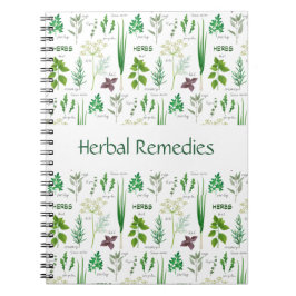 Caderno Espiral Notebook de plantas aromáticas monitoradas