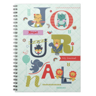 Caderno Espiral Notebook de playground de Alfabeto