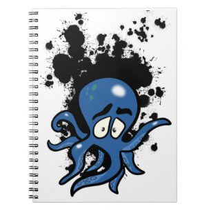 Caderno Espiral Notebook de polvo azul