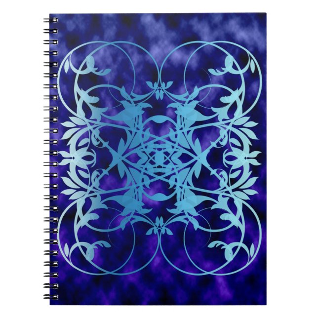 Caderno Espiral Notebook de porta azul (Frente)