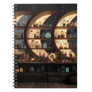 Caderno Espiral Notebook de Prateleira de Fase Lona Encantada