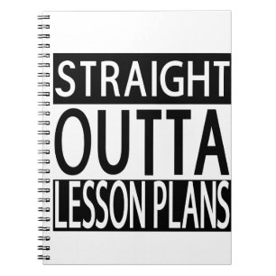 Caderno Espiral Notebook de professor Planos de Lição de Saída