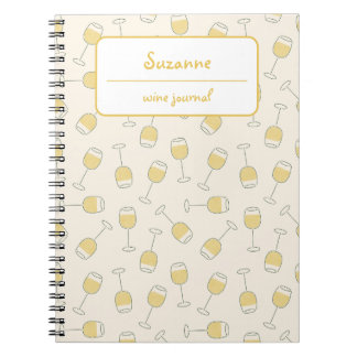 Caderno Espiral Notebook de Provando de vidro branco