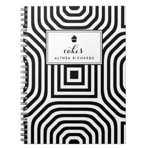 Caderno Espiral Notebook de recebimento personalizado de padrão ge