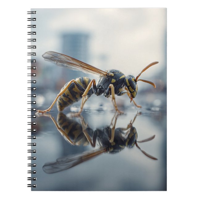 Caderno Espiral Notebook de Reflexão Skyline Wasp (Frente)