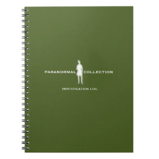 Caderno Espiral Notebook de registro de investigação paranormal