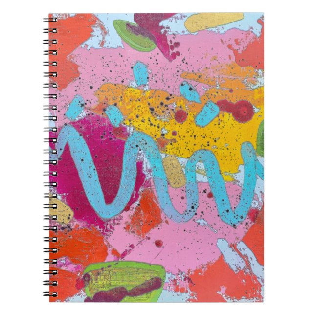 Caderno Espiral Notebook de rio azul (Frente)
