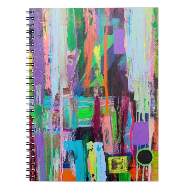 Caderno Espiral Notebook de risco roxo (Frente)
