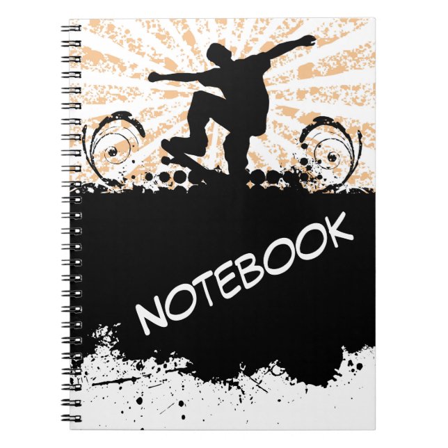 Caderno Espiral Notebook de skate (Frente)