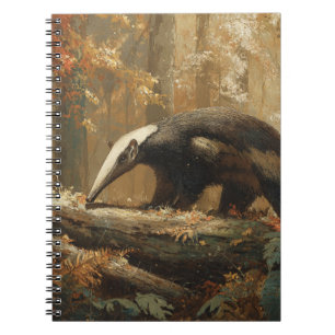 Caderno Espiral Notebook de Stroll da Floresta Anteateira Gigante