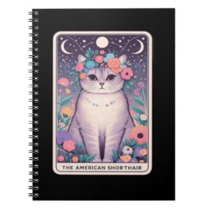 Caderno Espiral Notebook de Tarot Cat Tarot Americano