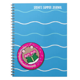 Caderno Espiral Notebook de Verão para amantes de Hamster Kawaii C