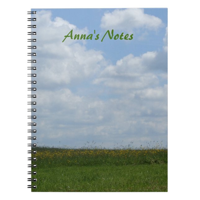 Caderno Espiral Notebook de Verão personalizado (Frente)