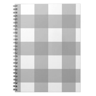Caderno Espiral Notebook de verificação de cinzas e búfalos branco