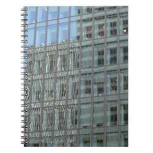 Caderno Espiral Notebook de vidro moderno Skyscraper Foto Espiral