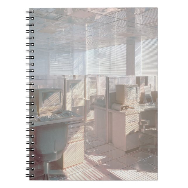 Caderno Espiral Notebook de Vidro Pastel para Retro Office (Frente)