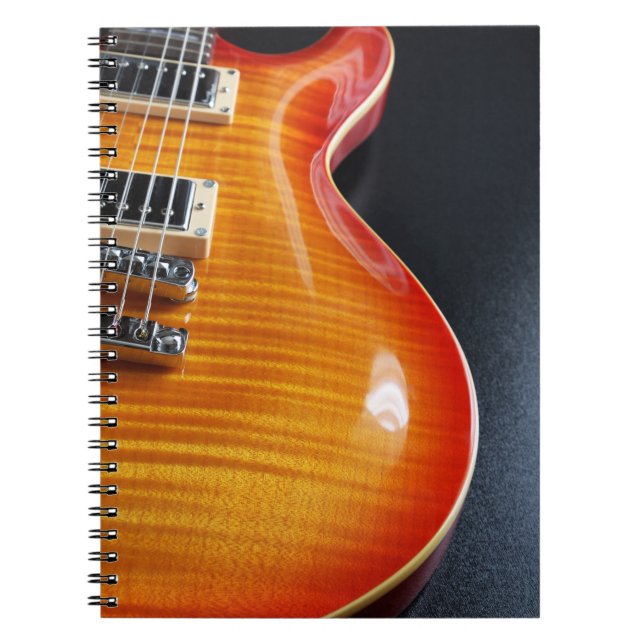 Caderno Espiral Notebook de violão elétrico (Frente)