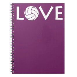 Caderno Espiral Notebook de vôlei bonito