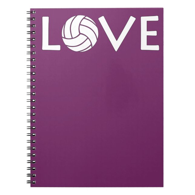 Caderno Espiral Notebook de vôlei bonito (Frente)