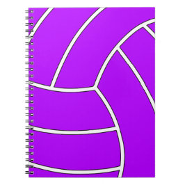 Caderno Espiral Notebook de voleibol de cor personalizada