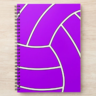 Caderno Espiral Notebook de voleibol de cor personalizada