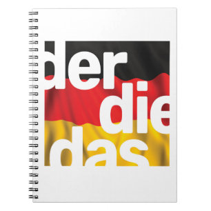 Caderno Espiral Notebook Der Die Das Photo