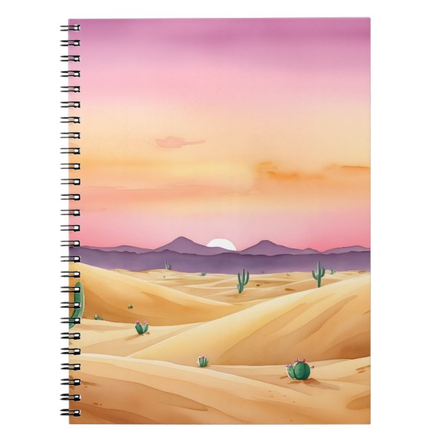 Caderno Espiral Notebook Desert Dunes Twilight (Frente)