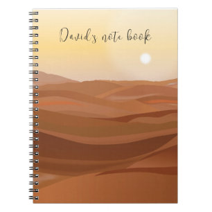 Caderno Espiral Notebook Desert Landscape