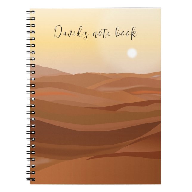 Caderno Espiral Notebook Desert Landscape (Frente)