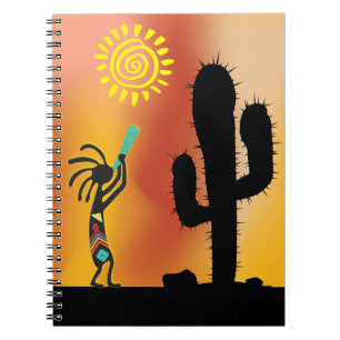 Caderno Espiral Notebook Desert Sun Kokopelli