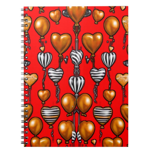 Caderno Espiral Notebook Design 3D digital colorido - Perf (Frente)