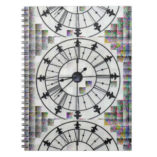 Caderno Espiral Notebook Design de relógio