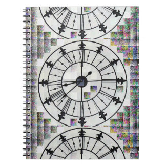 Caderno Espiral Notebook Design de relógio