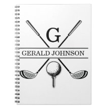 Notebook Design Monograma Modelo de Golf