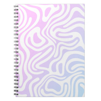 Caderno Espiral Notebook design simples e elegante abstrato espira