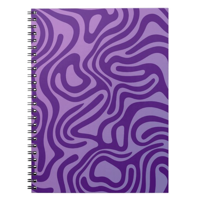 Caderno Espiral Notebook design simples e elegante abstrato espira (Frente)