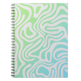 Caderno Espiral Notebook design simples e elegante abstrato espira