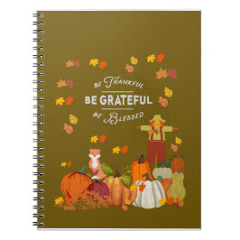 Caderno Espiral Notebook deve ser grato seja abençoado Diário cair